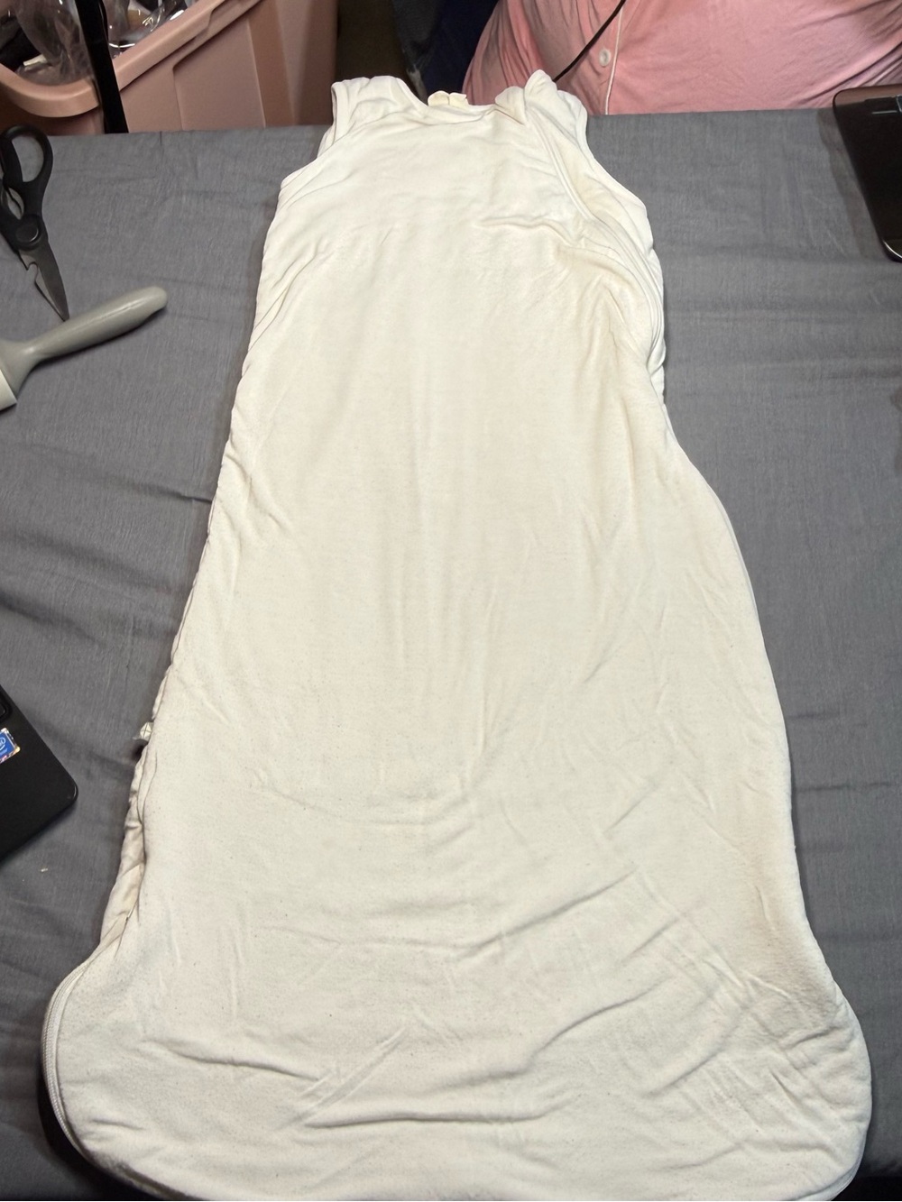 Kyte BABY White Sleeveless Cotton Sleep Sack